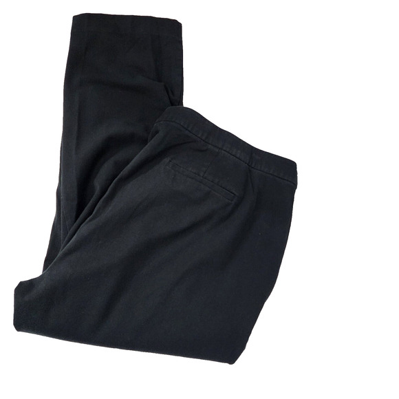 J Jill Women Dress Pants Size 22 Premium Bi-Stretch Trouser Black Mid Rise Ankle - Picture 3 of 10